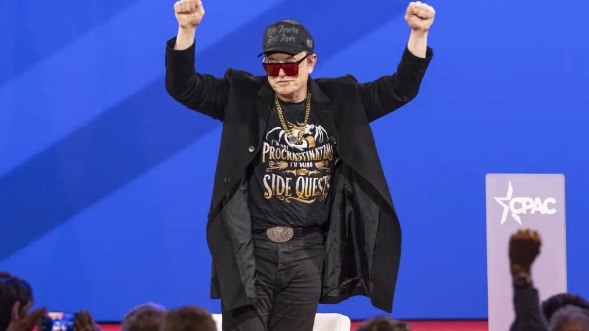 Elon Musk en una convención Elon Musk