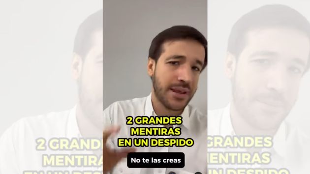 Juanma Lorente, abogado laboral, avisa de las 2 grandes mentiras en un despido: “jamás caigas, es posible que no puedas reclamar nada y se aprovechen de ti”