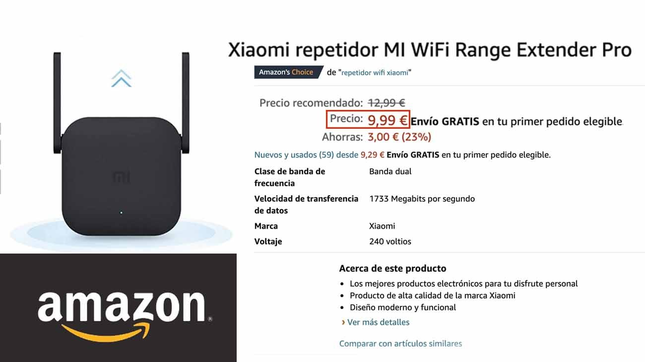 Potencia tu wifi con el repetidor de Xiaomi por menos de 10 euros en Amazon.
